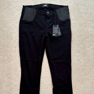 NWT PAIGE Women's Maternity Verdugo Ultra Skinny (Black Shadow) - Size 29